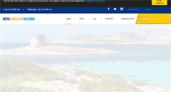 Desktop Screenshot of hotelsardegnasulmare.it